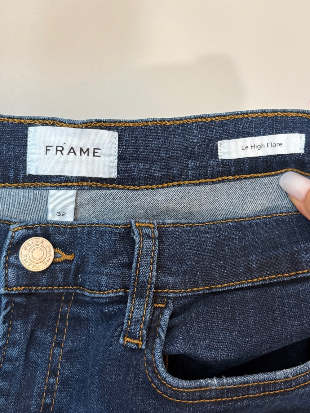 FRAME Le High Flare high-rise jeans SIZE 32 - Picture 4 of 4